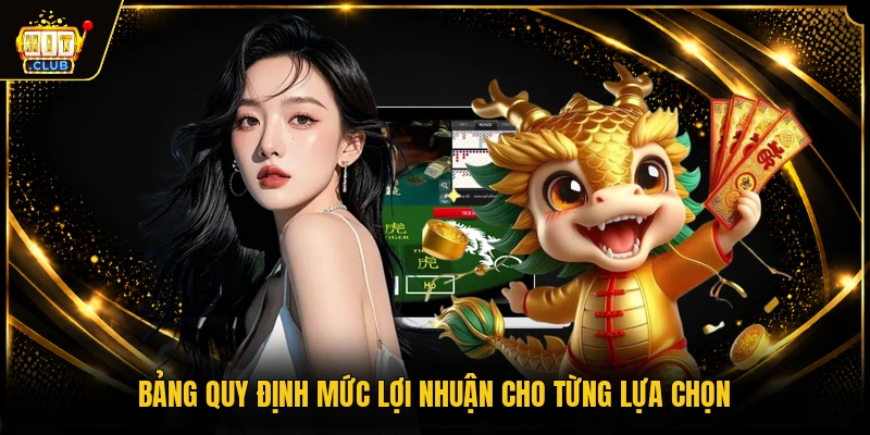 Bảng quy định mức lợi nhuận cho từng lựa chọn